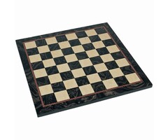 Wood Expressions Chessboard  21" - Wooden Black Stained Burl Look