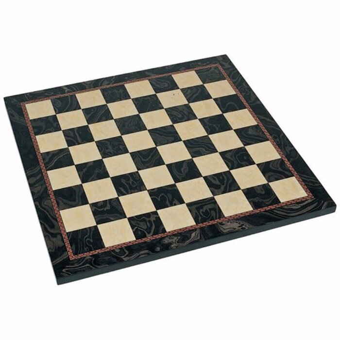 Wood Expressions Chessboard  21" - Wooden Black Stained Burl Look