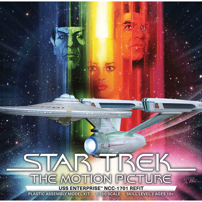 Polar Lights Star Trek USS Enterprise NCC-1701 Refit Model Kit (1:350 Scale)