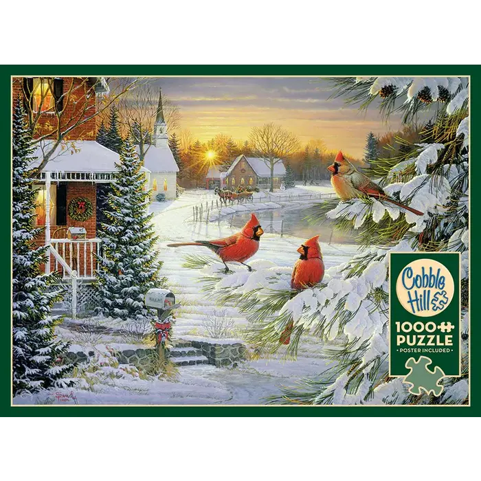 Cobble Hill Puzzles 1000 pcs - Sunset Cardinals