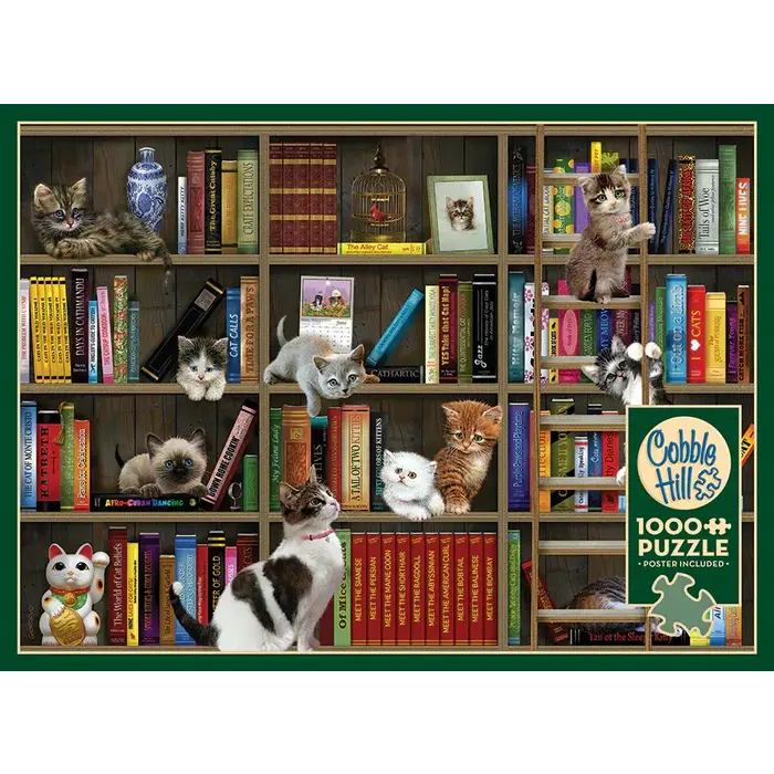 Cobble Hill Puzzles 1000 pcs - Kitty Librarians