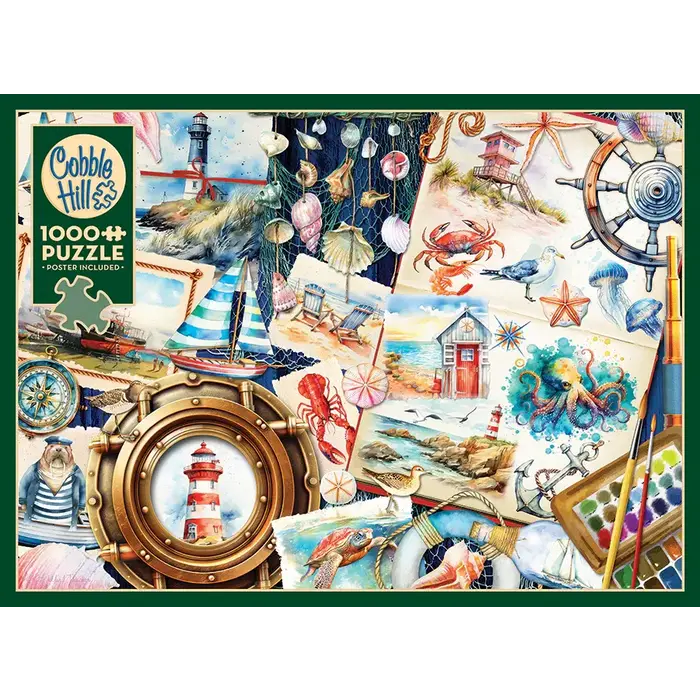 Cobble Hill Puzzles 1000 pcs - Seashore Sketchbook