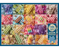 Cobble Hill Puzzles 500 pcs - Ice Lollies (AI Assistance)