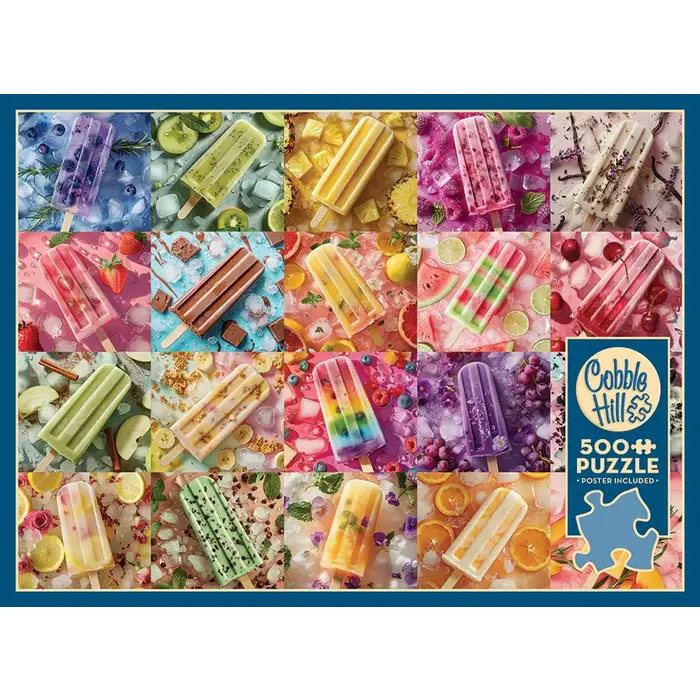 Cobble Hill Puzzles 500 pcs - Ice Lollies (AI Assistance)