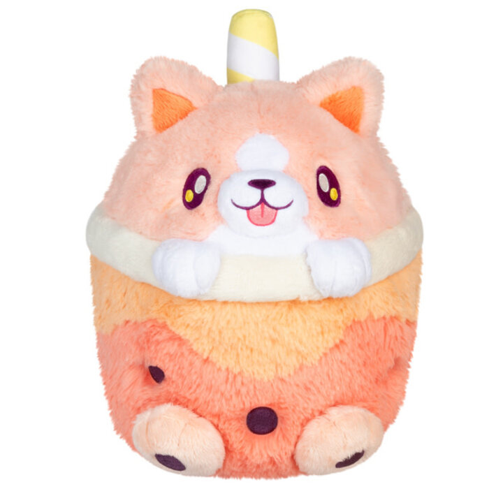 Squishables Squishable Mini Corgi Bubble Tea 7"