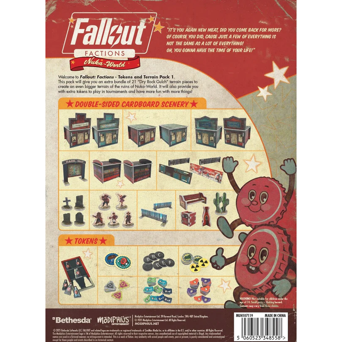 Modiphius Fallout Factions: Tokens and Terrain Pack 1