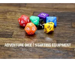 Adventure Dice 7-Piece RPG Dice Set: Starting Equipment