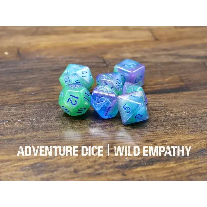 Adventure Dice 7-Piece RPG Dice Set: Wild Empathy