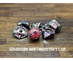 Adventure Dice 7-Piece RPG Premium Dice Set: Monsters Lair