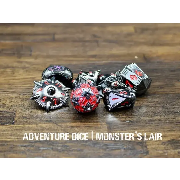 Adventure Dice 7-Piece RPG Premium Dice Set: Monsters Lair