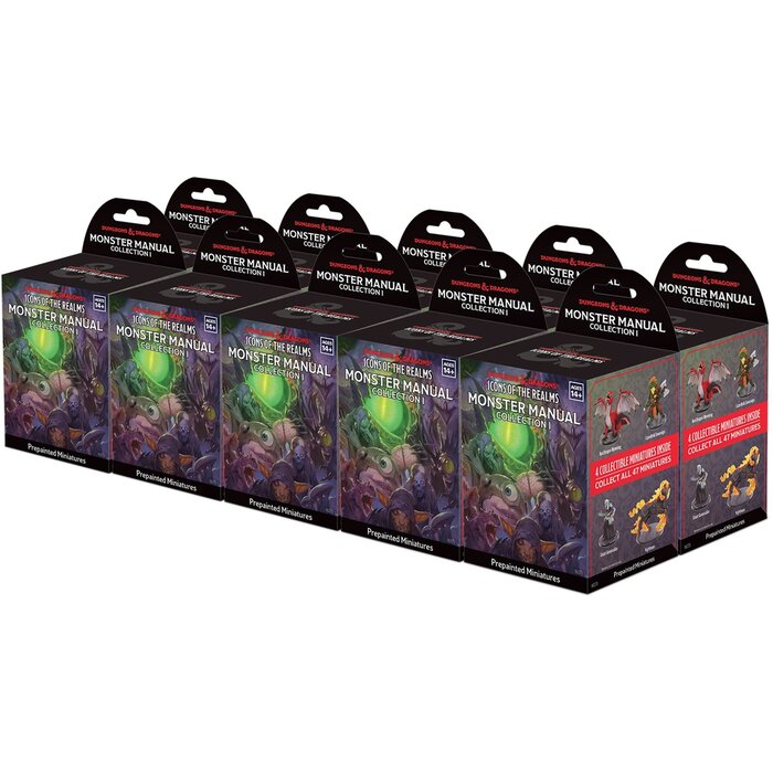 Wizkids/NECA LLC D&D Icons of the Realms: Miniature Booster Brick - Monster Manual Collection 1