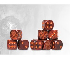 Para Bellum Wargames Conquest: Dweghom - Red Marbled Dice Set