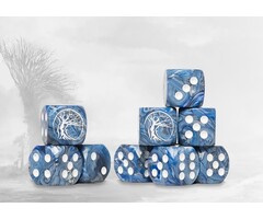 Para Bellum Wargames Conquest: Nords - Navy Marbled Dice Set
