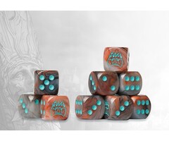 Para Bellum Wargames Conquest: Old Dominion - Earthen Marbled Dice Set