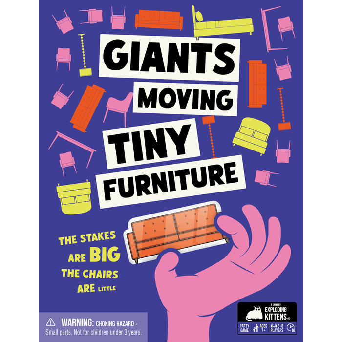 Exploding Kittens Giants Moving Tiny Furniture