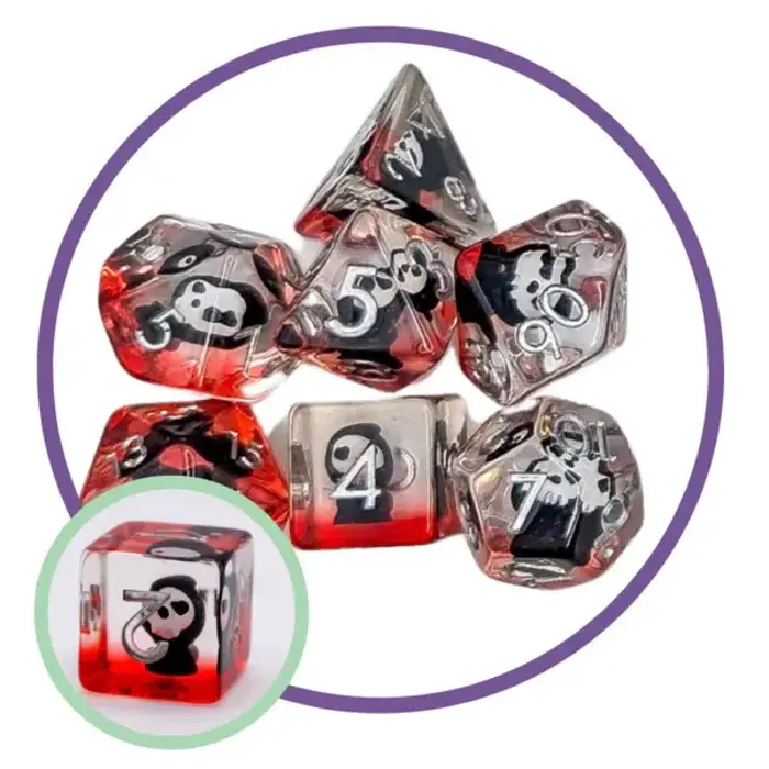 Mystery Dice Goblin 7-Piece RPG Dice Set: Mystery Dice Goblin - Reaper