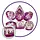 7-Piece RPG Dice Set: Mystery Dice Goblin - Pink Unicorn