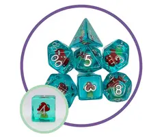 Mystery Dice Goblin 7-Piece RPG Dice Set: Mystery Dice Goblin - Red Mushrooms