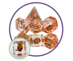 Mystery Dice Goblin 7-Piece RPG Dice Set: Mystery Dice Goblin - Golden Skull