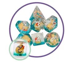 Mystery Dice Goblin 7-Piece RPG Dice Set: Mystery Dice Goblin - Yellow Ducks
