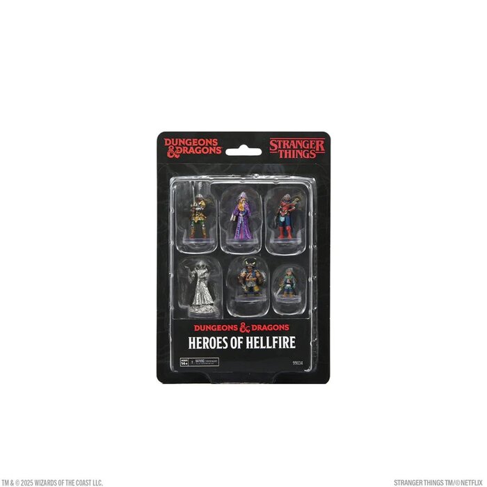 Wizkids/NECA LLC D&D Stranger Things: Painted Miniatures: Heroes of Hellfire