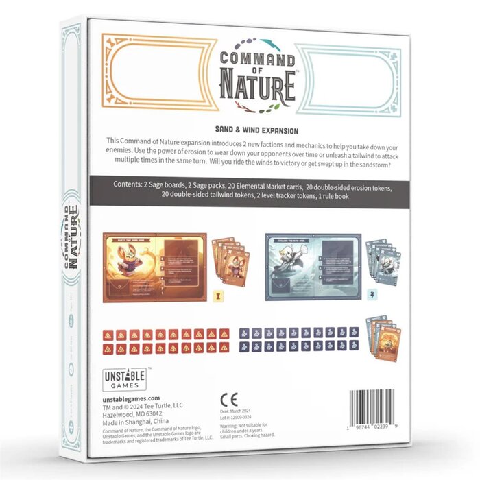 TeeTurtle Games Command of Nature: Sand & Wind Expansion