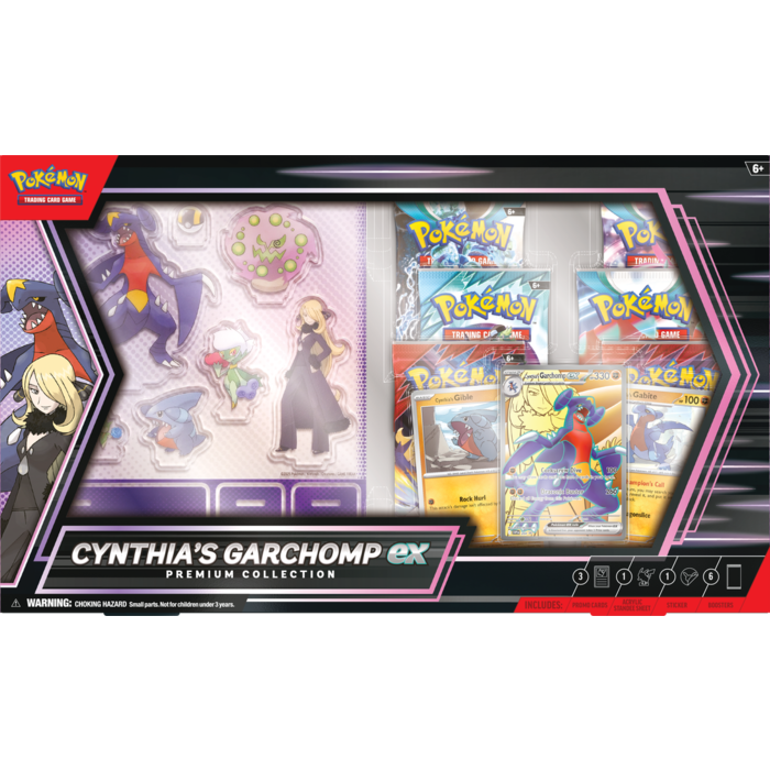 The Pokemon Company International Pokemon TCG - Scarlet & Violet: Cynthia's Garchomp ex Premium Collection *LIMIT 1 PER HOUSEHOLD*