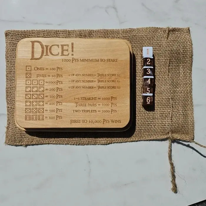 Woodnt It Be Nice If DICE! The Game with Dice Tray