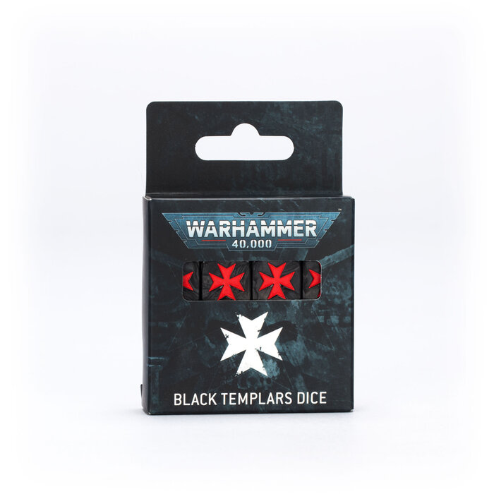 Games Workshop Warhammer 40K: Space Marines (Black Templars) - Dice Set (2025)