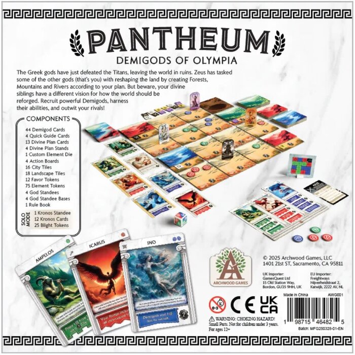 Misc Board Games Pantheum: Demigods of Olympia