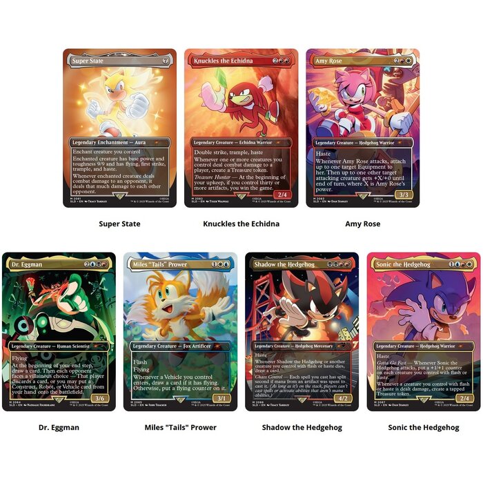 Wizards of the Coast Magic The Gathering TCG Secret Lair: Sonic the Hedgehog - Friends & Foes Set (Non-Foil) *LIMIT OF 1 PER HOUSEHOLD*