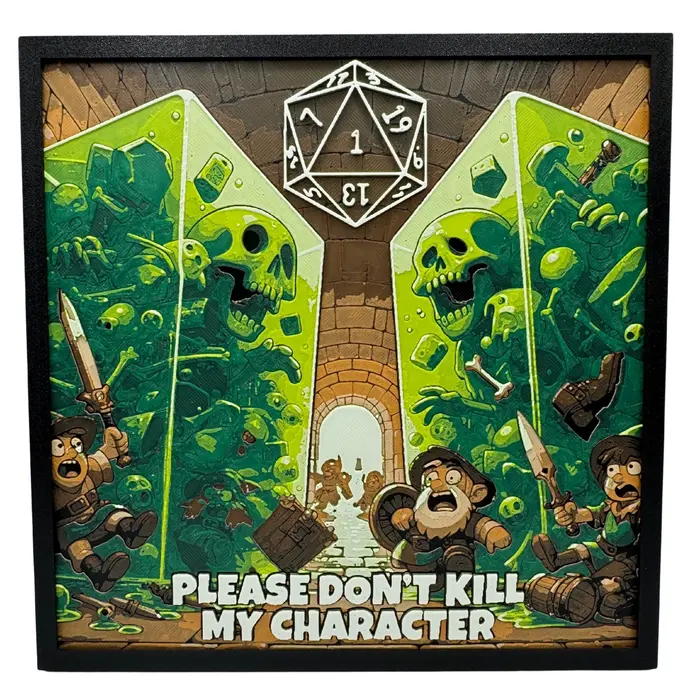 Canadian Gamer & BusyKikiBee Hueforge: Dungeons & Dragons - Please Don't Kill My Character