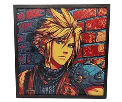 Canadian Gamer & BusyKikiBee Hueforge: Final Fantasy - Cloud Strife