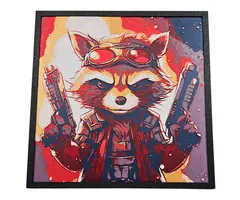 Canadian Gamer & BusyKikiBee Hueforge: Marvel - Rocket Racoon Red