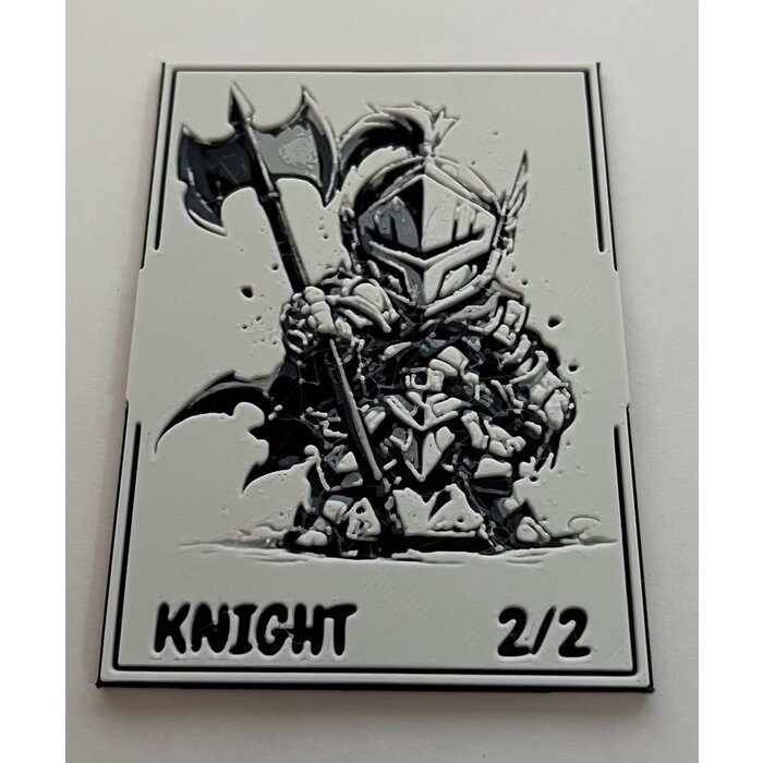 Canadian Gamer & BusyKikiBee Hueforge: MTG Token - Knight