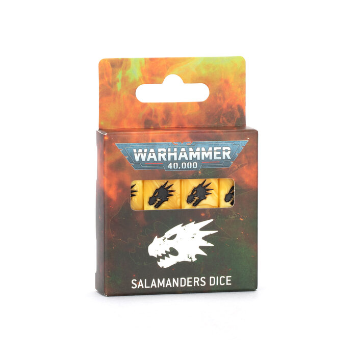 Games Workshop Warhammer 40K: Space Marines (Salamanders) - Dice Set