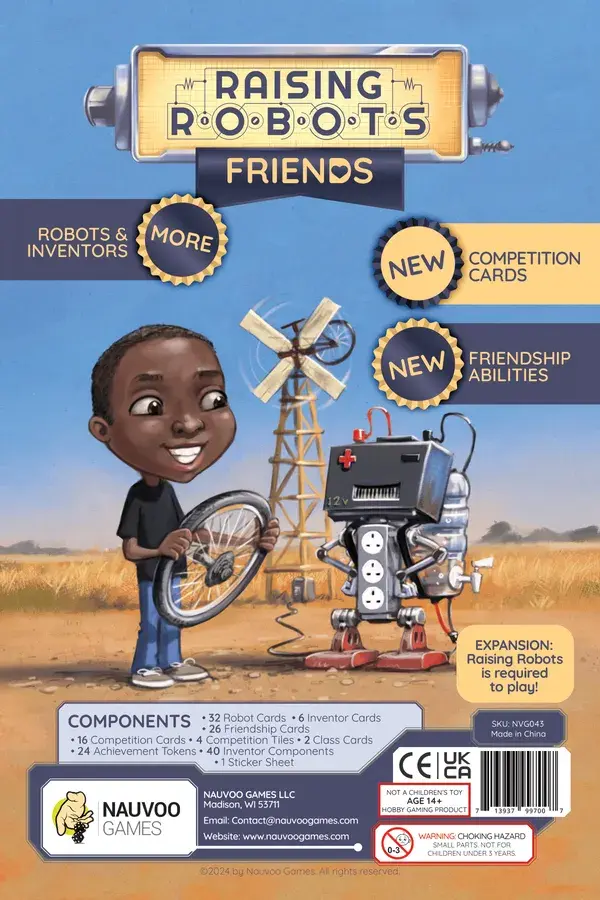 Nauvoo Games Raising Robots: Friends Expansion