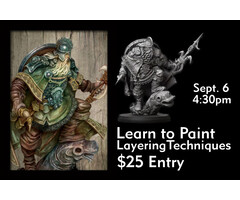 Events Learn to Paint: Layering Technique with Conquest Nord Jarls - Sept. 6 @ 4:30pm