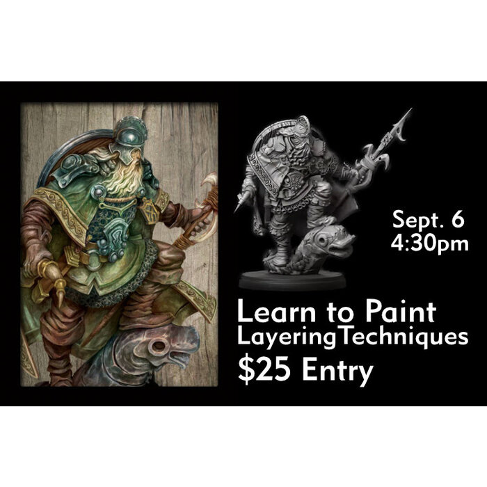 Events Learn to Paint: Layering Technique with Conquest Nord Jarls - Sept. 6 @ 4:30pm