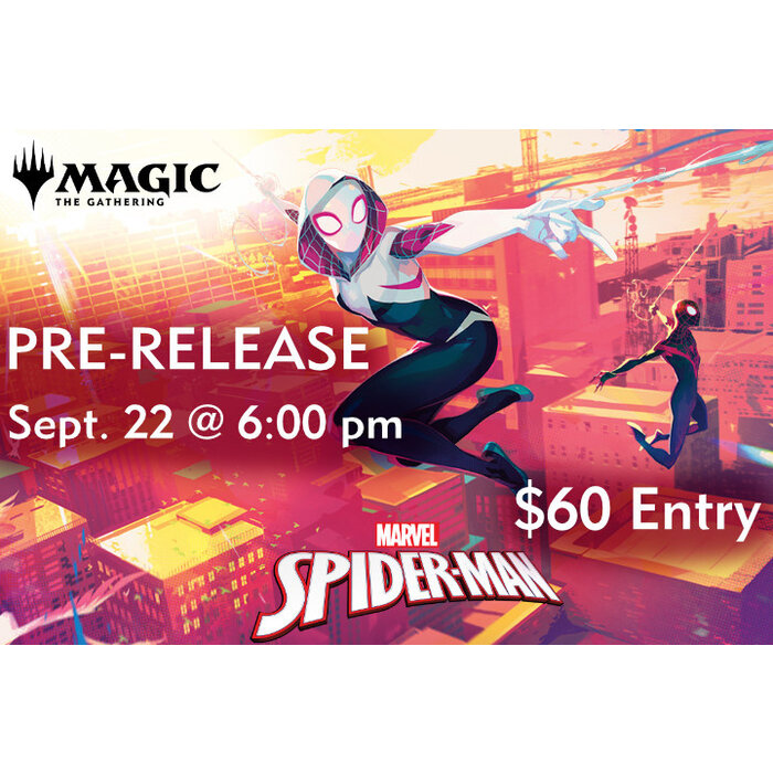 Events Magic the Gathering: Spider-Man Pre-Release Sept. 22 @ 6:00PM
