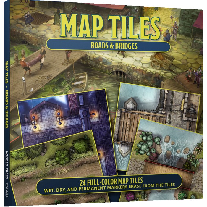 Kobold Press Map Tiles: Roads & Bridges