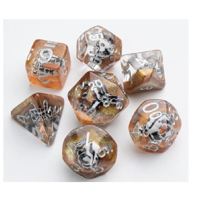 GameGenic 7-Piece RPG Dice Set - Embraced Death Valley