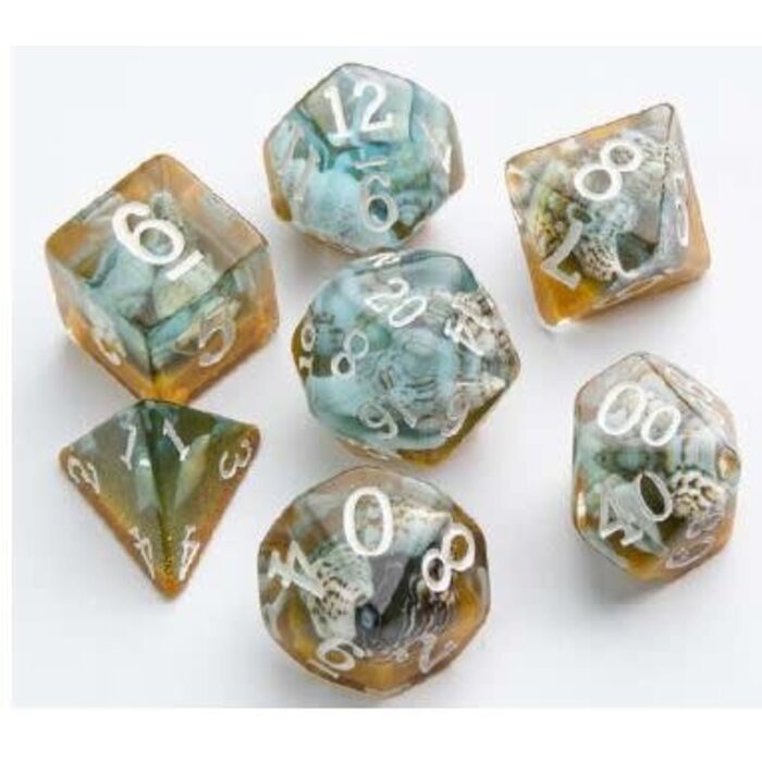 GameGenic 7-Piece RPG Dice Set - Embraced Summer Time