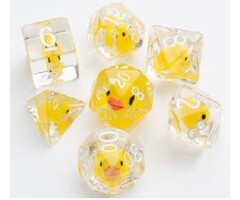 GameGenic 7-Piece RPG Dice Set - Embraced Rubber Duck