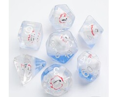 GameGenic 7-Piece RPG Dice Set - Embraced Polar Bear