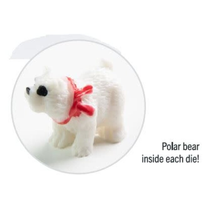 GameGenic 7-Piece RPG Dice Set - Embraced Polar Bear