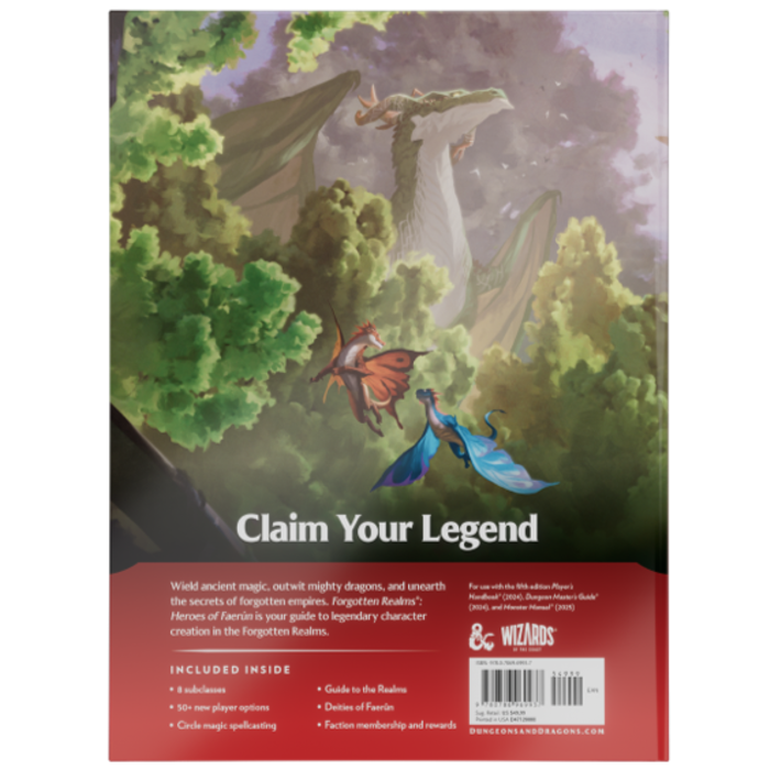 Wizards of the Coast Dungeons & Dragons 5E: Forgotten Realms: Heroes of Faerun