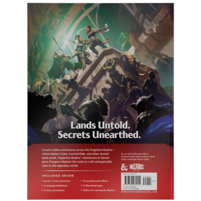 Wizards of the Coast Dungeons & Dragons 5E: Forgotten Realms: Adventures in Faerun