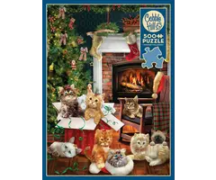 Cobble Hill Puzzles 500 pcs - Christmas Kittens