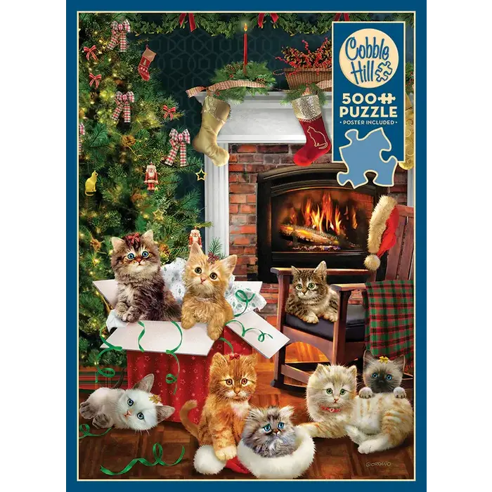 Cobble Hill Puzzles 500 pcs - Christmas Kittens
